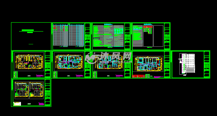 辦公室cad電氣圖紙 - autocad電氣圖紙 - 沐風圖紙