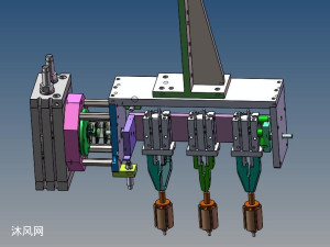 自动掉头旋转结构 - solidworks机械设备模型下载 - 沐风图纸