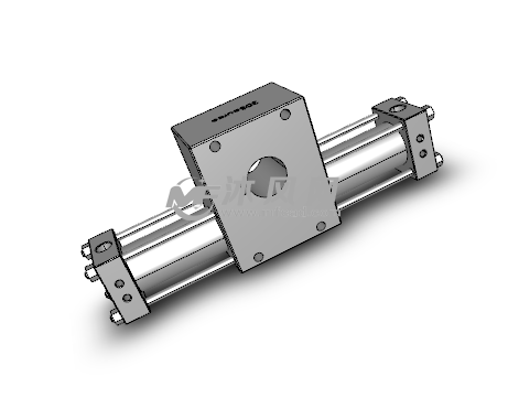 双向气缸传动设计模型图