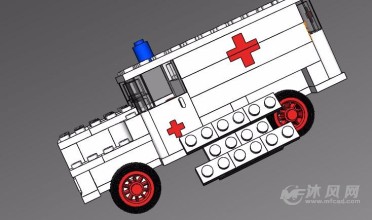 乐高救护车模型-玩具公仔图纸-沐风网