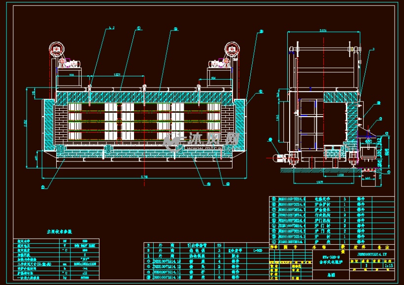 RT2-320-9台车炉设计【含28张CAD图纸】