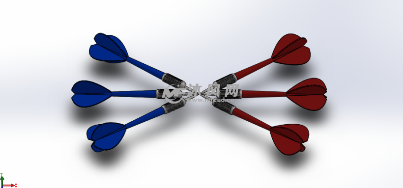 sw设计飞镖模型建模