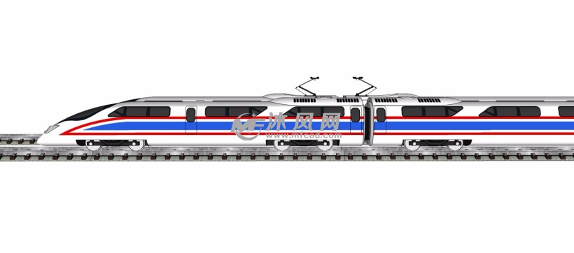 高铁列车火车三维模型