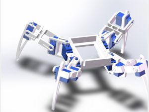 四足爬行仿生机器人