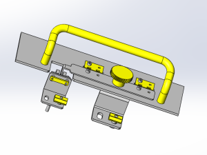 机构门锁连杆设计图