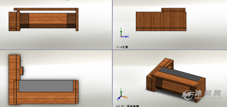 简单三视图桌子图片