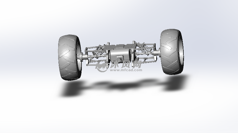 底盘悬架和差动齿轮组模型