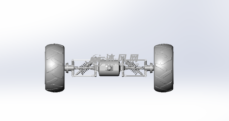 底盘悬架和差动齿轮组模型