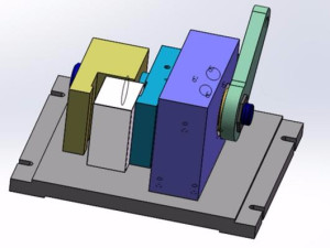 加工中心偏心锁紧夹具