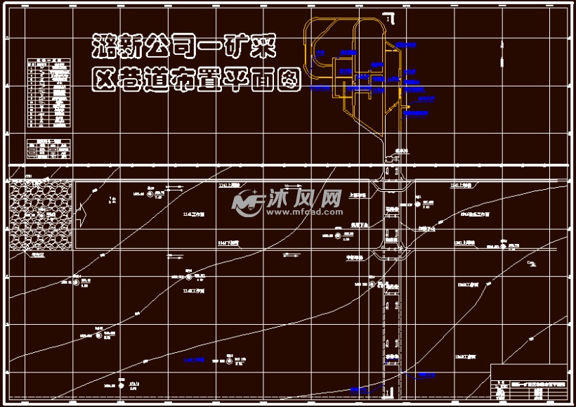 採區巷道佈置平面圖