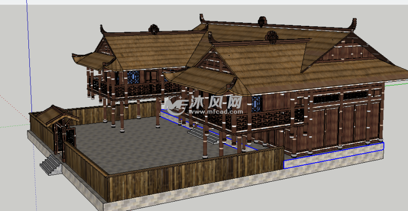 土家吊脚楼房设计图