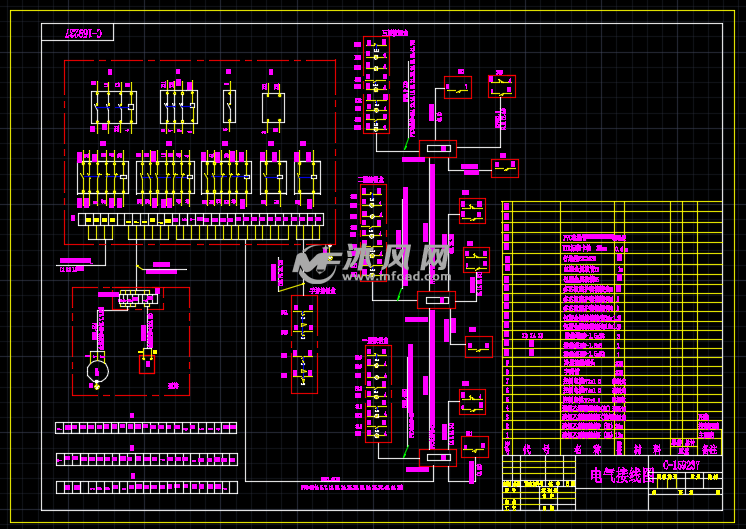 货梯电气系统接原理图