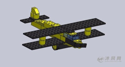 乐高积木飞机图纸图片