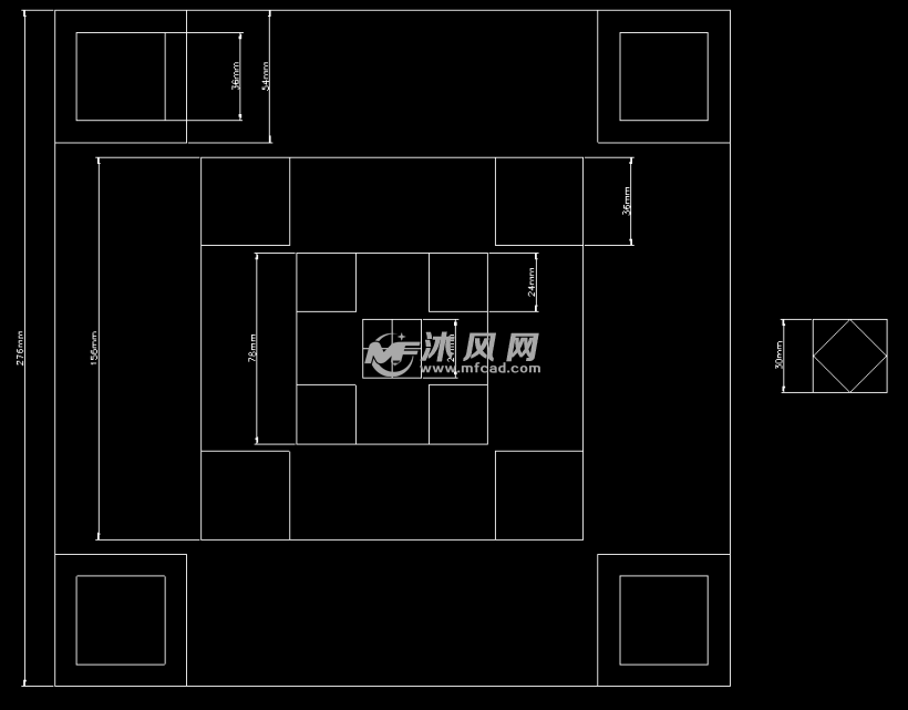 70cm埃菲尔铁塔图纸