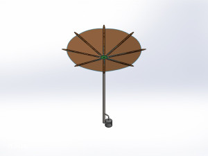 雨伞雨水收集器模型