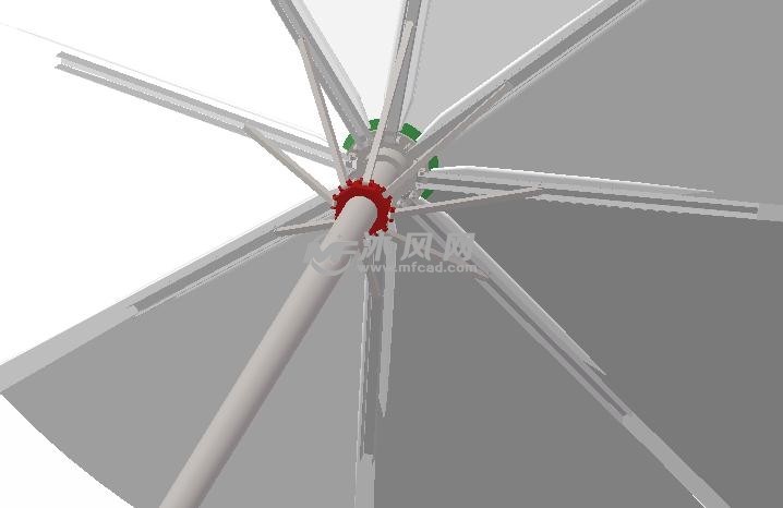 雨伞雨水收集器模型