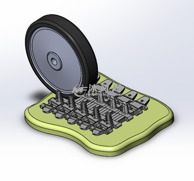 車輪履帶塊模型