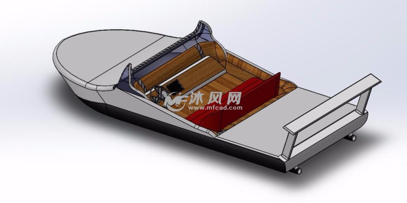 游艇三维图纸