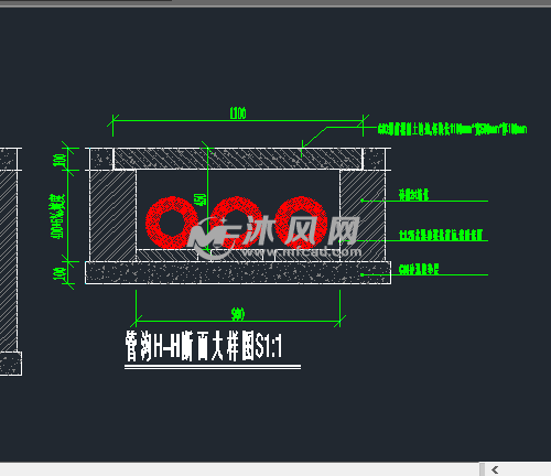 管道地沟断面施工大样图