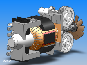 5种规格单相交流串励电机模型全集