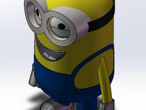 solidworks小黄人三维模型图