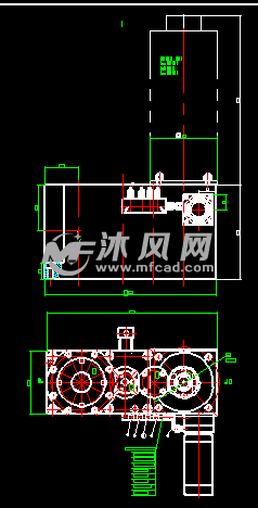 双柱立式车床 左 右进给箱图纸资料
