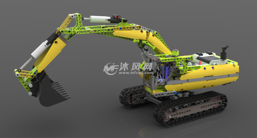 ug乐高挖掘机模型