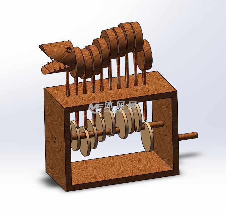 凸轮结构创意玩具虫带仿真