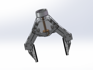 四爪加持器機械爪3d模型