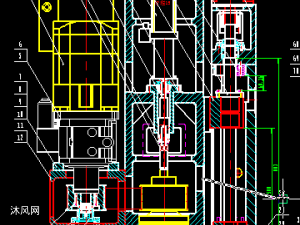 xk2016x12m数控龙门铣床方滑枕装配图