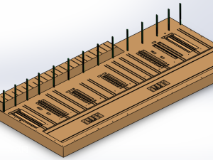 石料生产线地基模型图