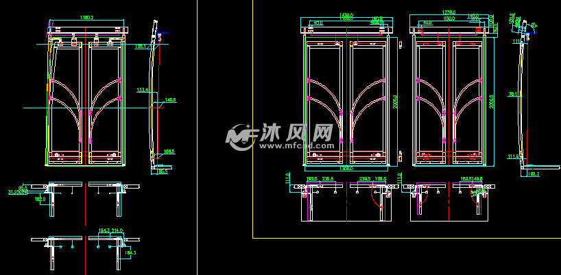 6126hc公交车内饰,骨架,玻璃图纸