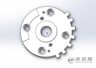 一种蝶阀的三维建模