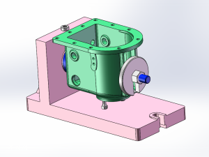 双工位壳体铣夹具装配图