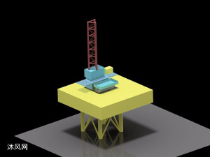 海上鑽井平臺inventor模型