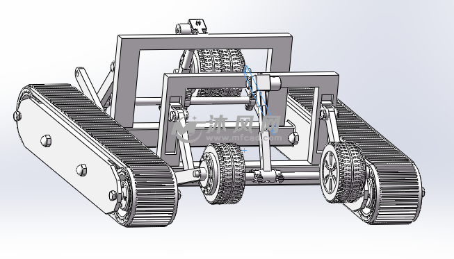 履带式爬楼车 - 行走系统图纸 - 沐风网