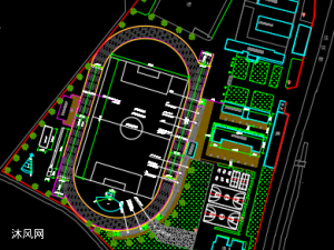 屋頂操場屋頂運動場cad設計圖