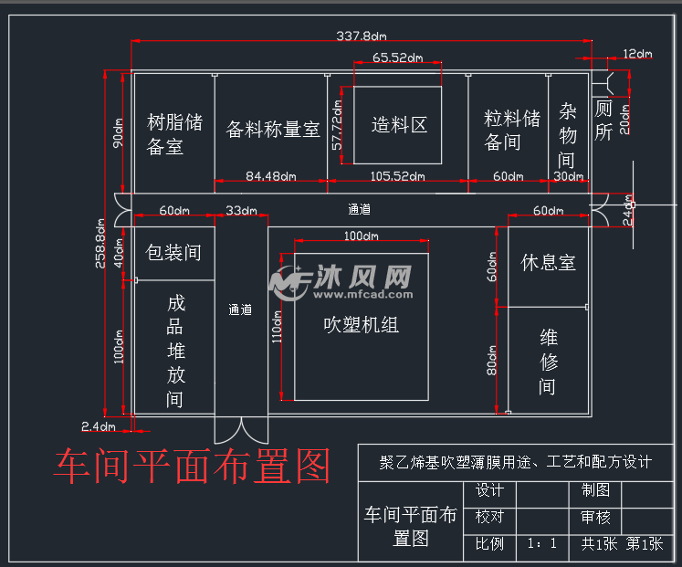 车间平面布置图