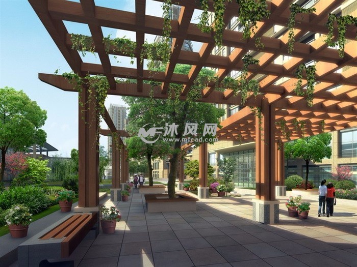 入口廊架设计图纸55套