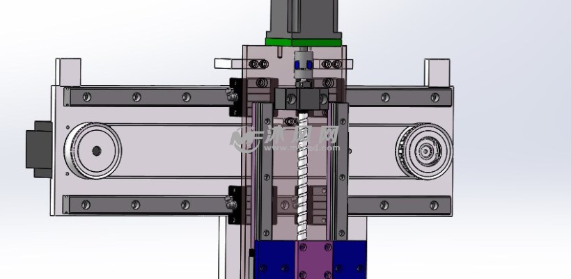 一款同步带加丝杆运动结构
