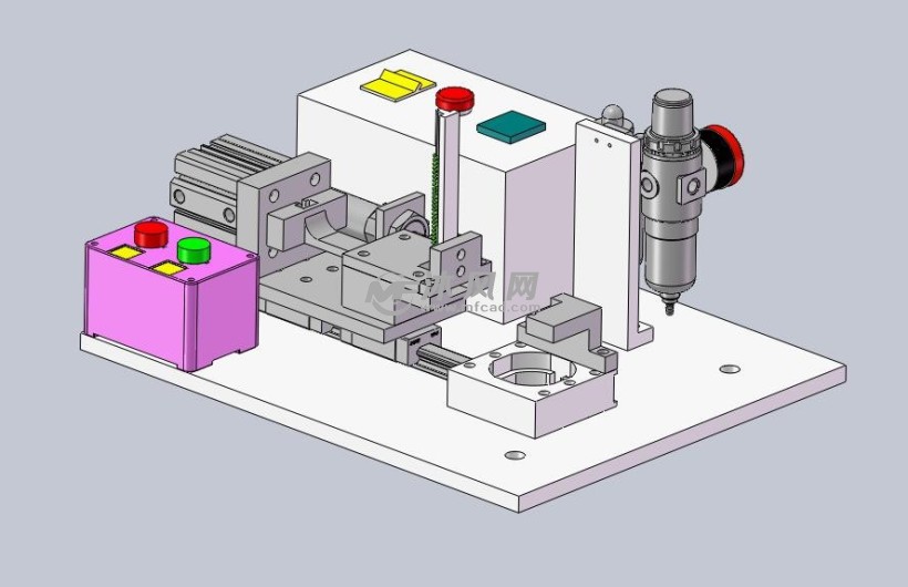 轴卡簧压入工装机