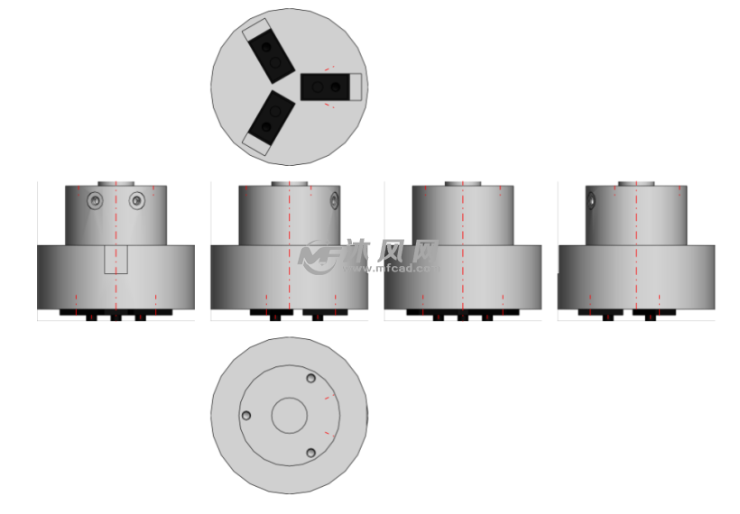 mhr3摆动驱动型气爪-3爪式 - 液压及气动元件图纸 - 沐风网