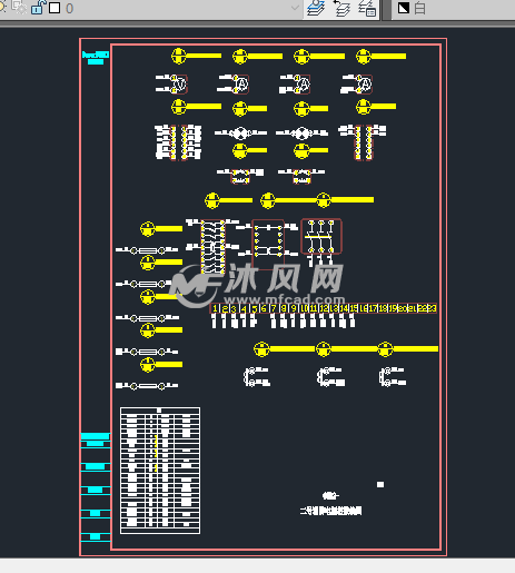 消防電源櫃電氣原理圖及接線圖 - 電氣工程圖紙 - 沐風網