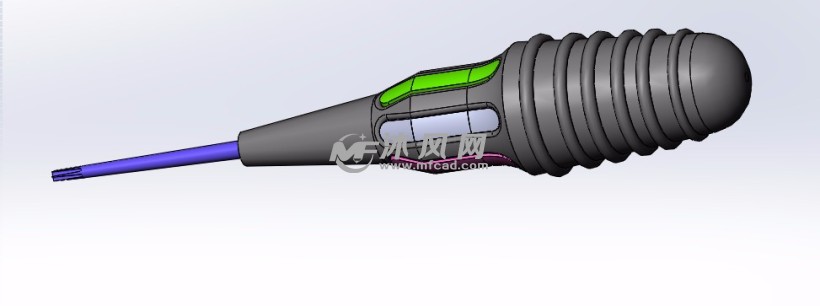 六角螺絲刀設計模型圖 - 手動工具圖紙 - 沐風網