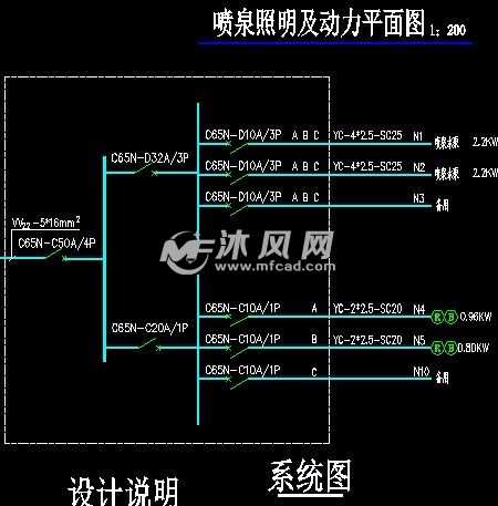 綠化景觀與噴水泉系統圖 - 園林水電及相關圖紙 - 沐風網