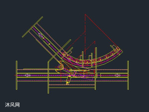 6寸积放链方案图 - 输送和提升设备图纸 - 沐风网
