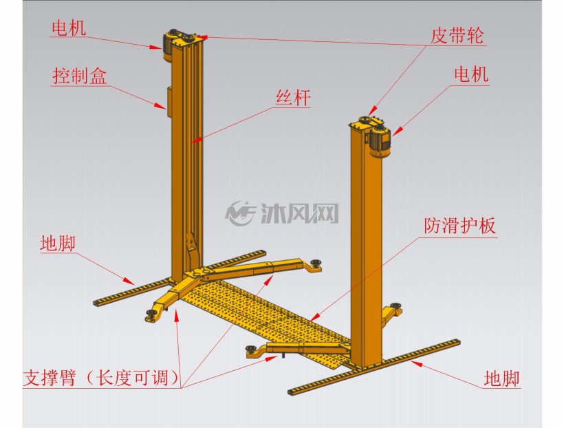 适用于任何修理厂,有一些楼板上不适合安装二柱举升机以及普通四柱