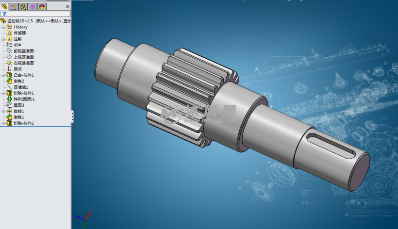 ZDY圆柱齿轮一级减速机(仿真动画)
