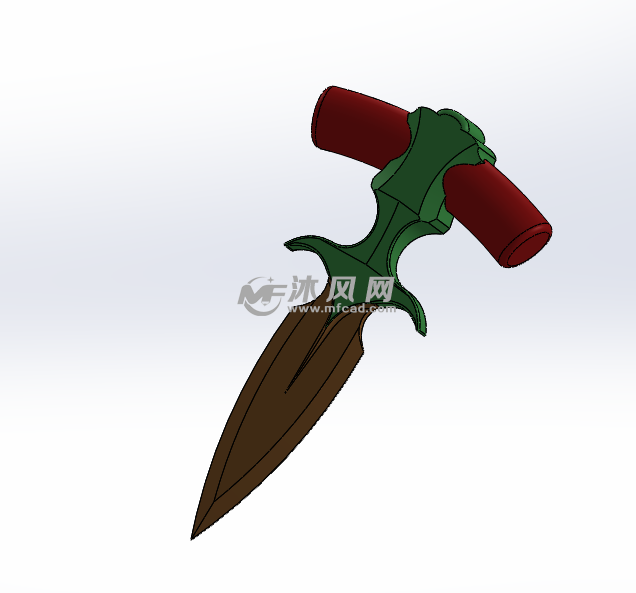 创意匕首 - 军工模型图纸 - 沐风网