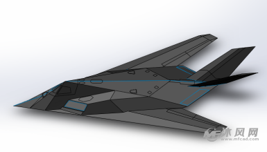 f117飞机模型-航空航天图纸-沐风网
